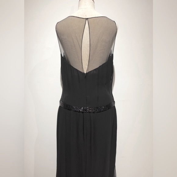 Vera Wang Silk Black Dress Size 10 NWT - Picture 4 of 7